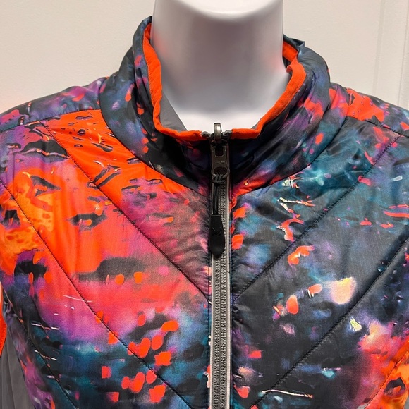 Mission Vapor Active Shift Reversible Vest Multi Colored/Orange Mens Full zip L - Picture 3 of 11